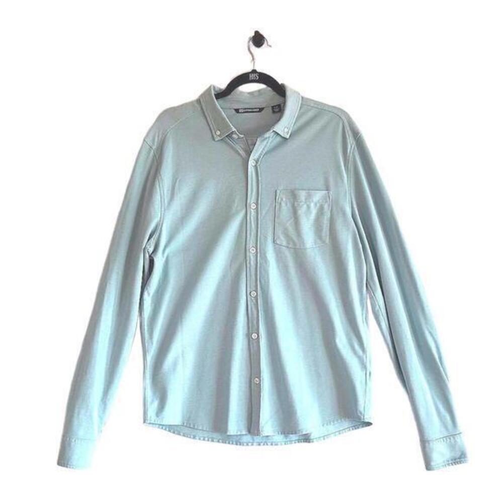 Cutter & Buck Light Blue Button-Up Shirt - Size Large